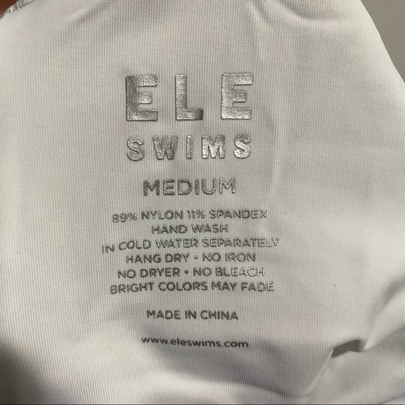 Ele Swims White Floral Sienna One Piece - Picture 6 of 7